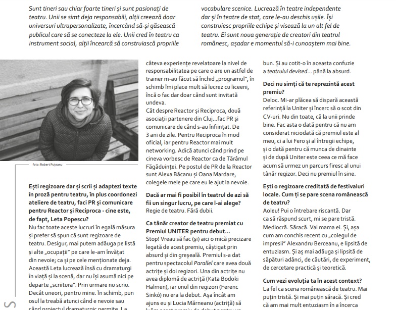 revista scena Leta Popescu scrieri revista scena Leta Popescu scrieri